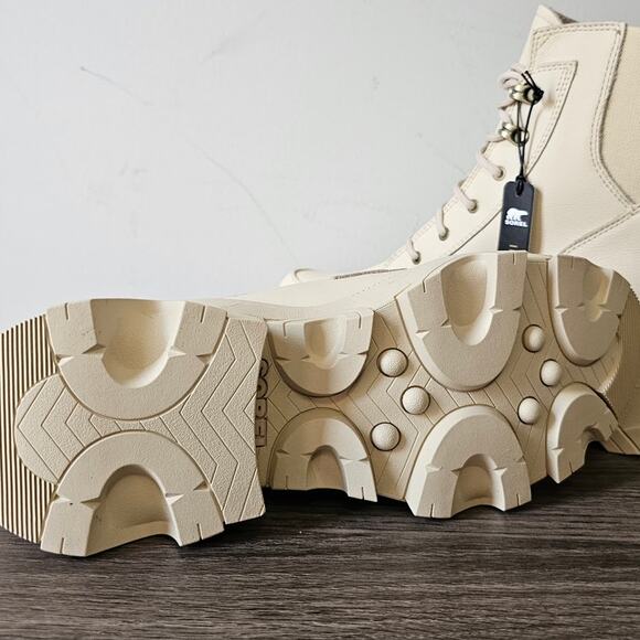 Sorel Women's Brex Lace Boot Size 9 Bleached Ceramic/Orange 1951211 NEW - Picture 9 of 10